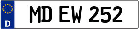 Trailer License Plate